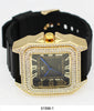 5159 - Iced Out Silicone Watch