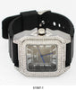 5159 - Iced Out Silicone Watch
