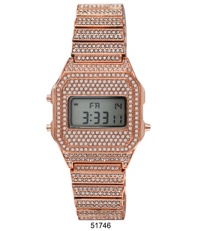 5174 - Iced Retro LCD Watch