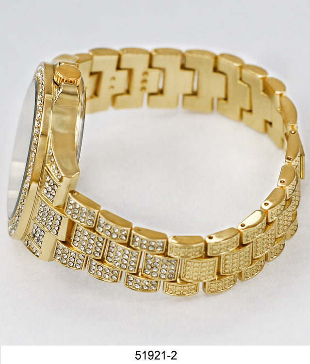 5192 - Boxed Ice Metal Band Watch with Chain