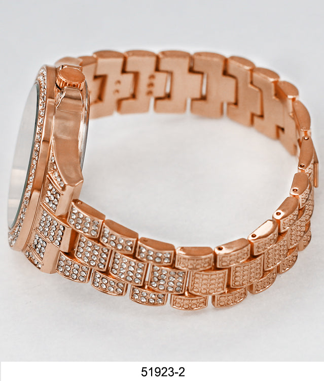 5192 - Boxed Ice Metal Band Watch with Chain