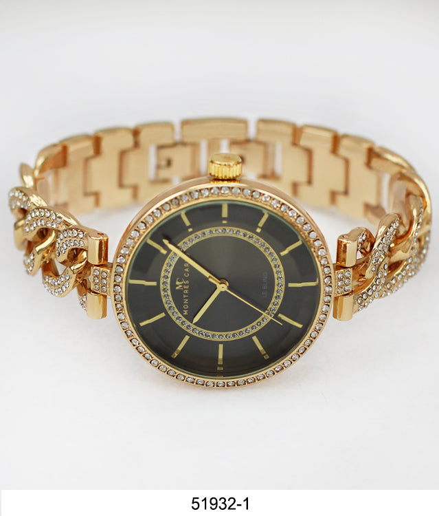 5193 - Boxed Ice Metal Bracelet Watch with Chain