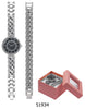 5193 - Boxed Ice Metal Bracelet Watch with Chain
