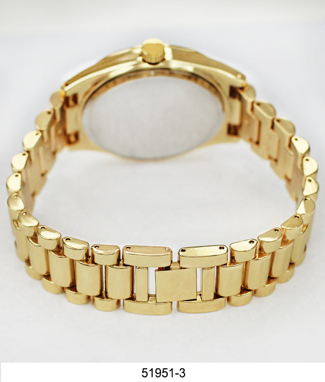 5195 - Boxed Ice Metal Band Watch with Chain