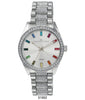 5195 - Boxed Ice Metal Band Watch with Chain