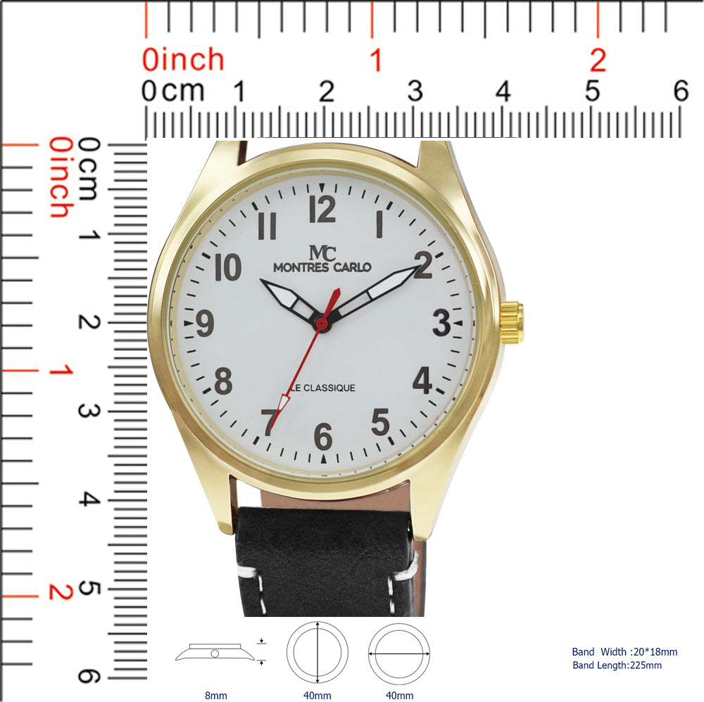 5286 - Vegan Leather Band Watch