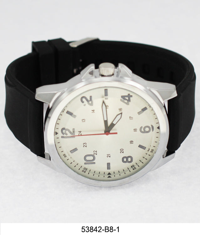 5384-B8-Gift Boxed Rubbber Strap Watch