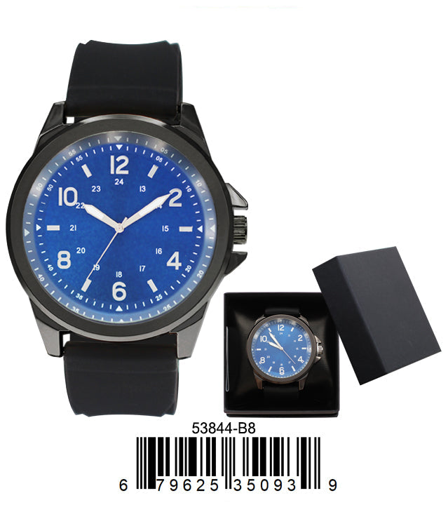 5384-B8-Gift Boxed Rubbber Strap Watch
