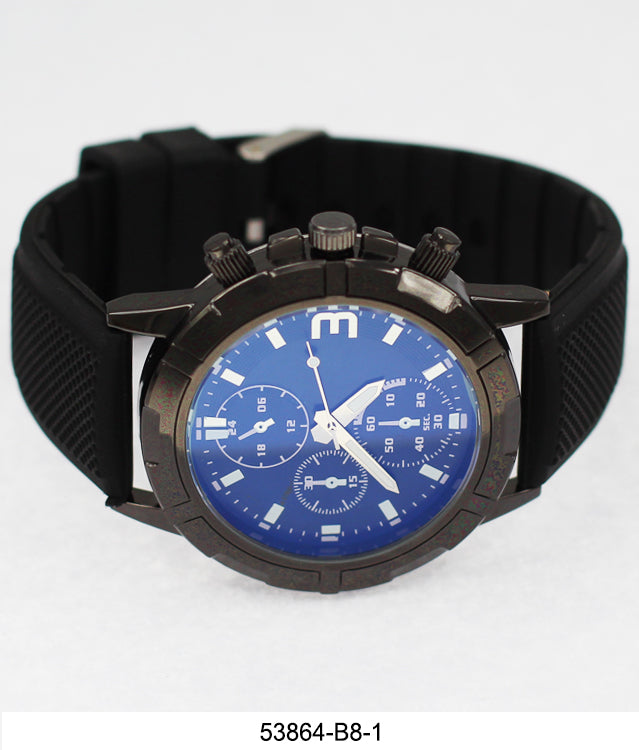 5386-B8-Gift Boxed Rubbber Strap Watch