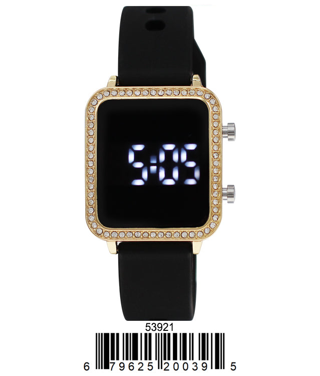 5392 - Montres Carlo LED Silicon Band Watch