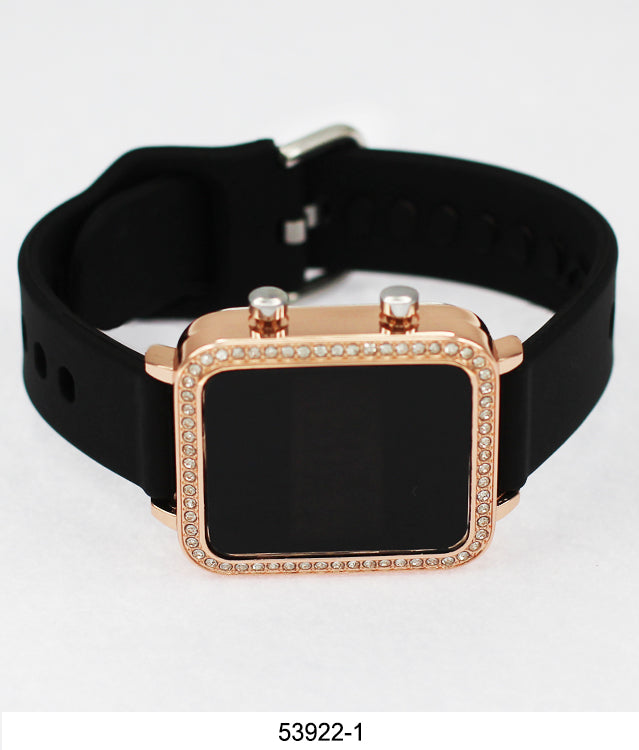 5392 - Montres Carlo LED Silicon Band Watch