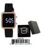 5392 - B8 - Boxed Montres Carlo LED Silicone Band Watch