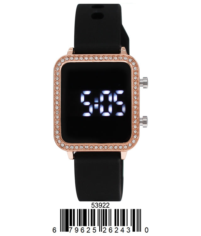 5392 - Montres Carlo LED Silicon Band Watch