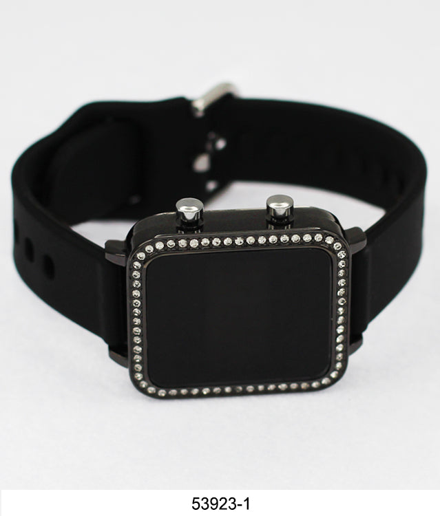5392 - Montres Carlo LED Silicone Band Watch