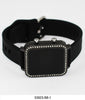 5392 - B8 - Boxed Montres Carlo LED Silicone Band Watch