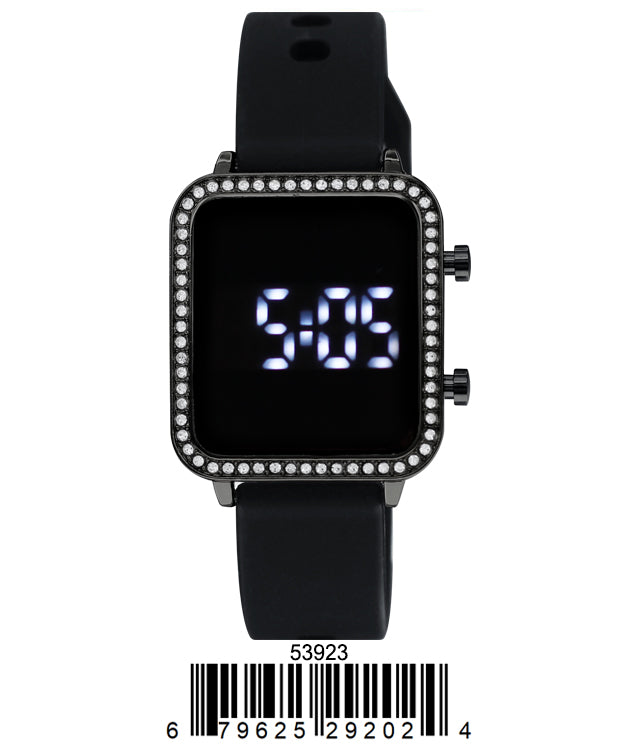 5392 - Montres Carlo LED Silicon Band Watch