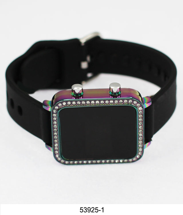5392 - Montres Carlo LED Silicone Band Watch