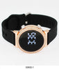 5393 - Montres Carlo LED Silicone Band Watch