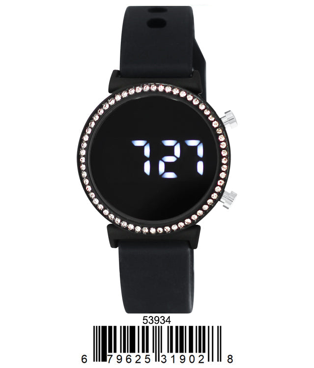 5393 - Montres Carlo LED Silicone Band Watch