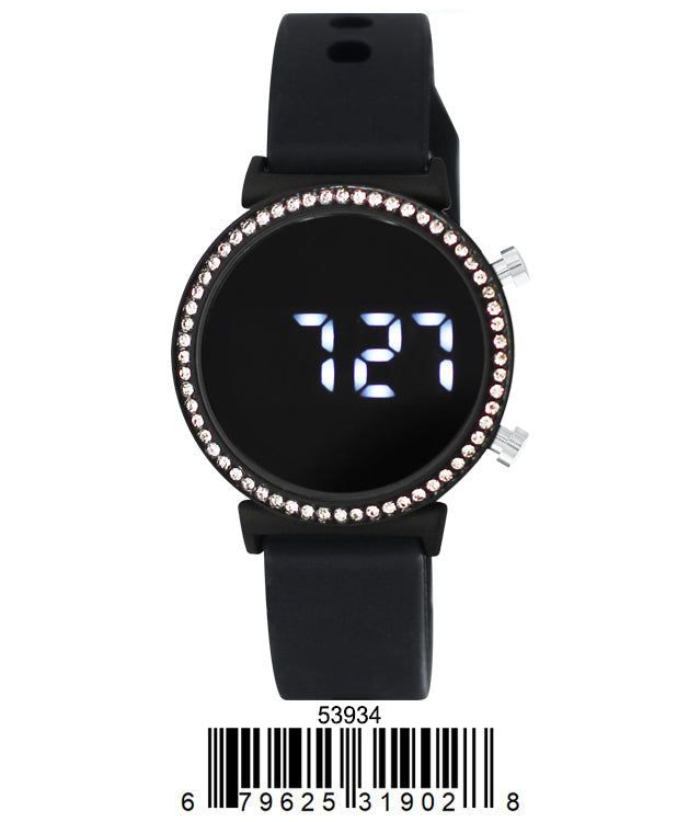 5393 - Montres Carlo LED Silicon Band Watch