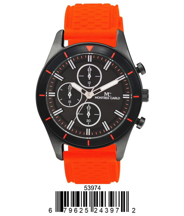 5397 - Montres Carlo Watch with Silicone Band