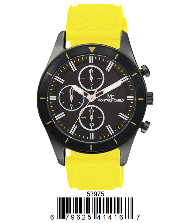 5397 - Montres Carlo Watch with Silicone Band