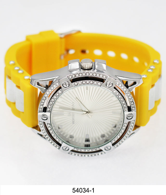 5403 - Montres Carlo Watch with Silicone Band