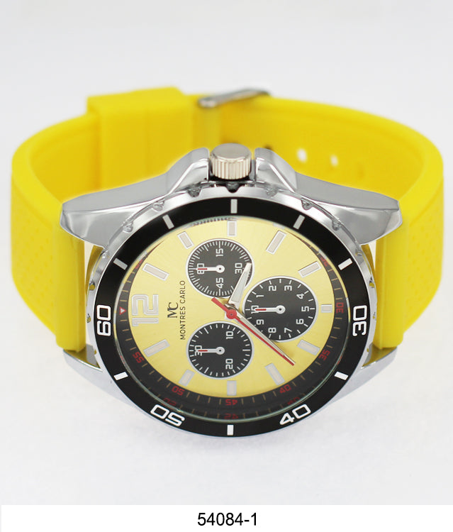 5408-Montres Carlo Silicone Band Watch