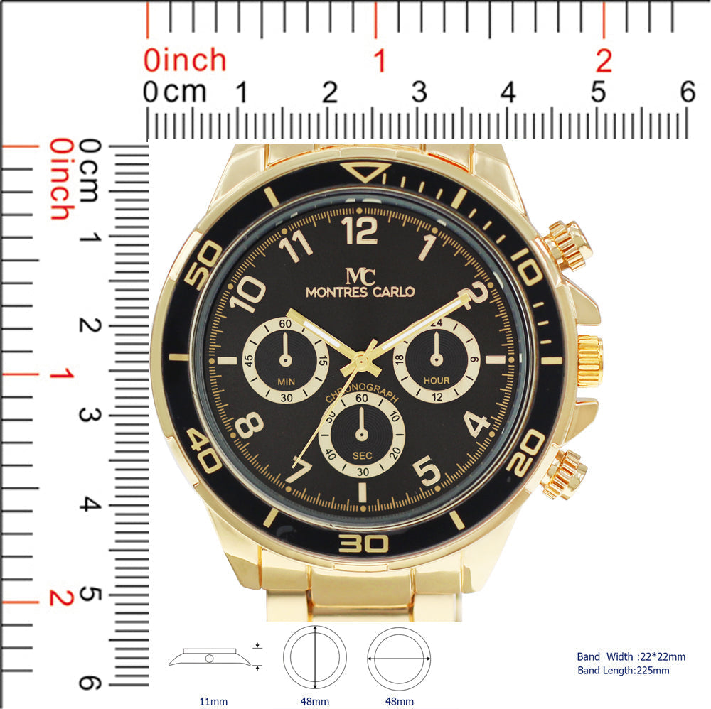5415-Montres Carlo Metal Band Watch