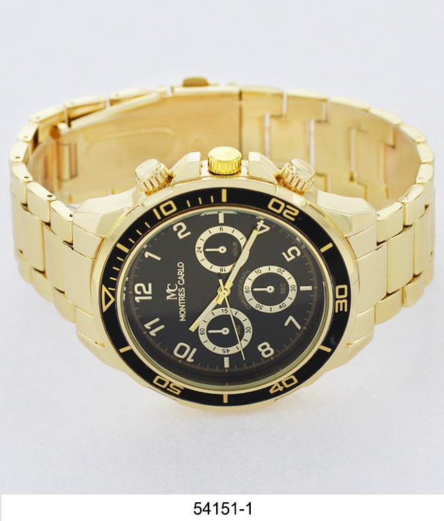 5415-Montres Carlo Metal Band Watch